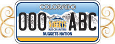Denver Nuggets Signature License Plate